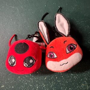 Miraculous Ladybug Tikki and Trixx Plush Keychain/Clips